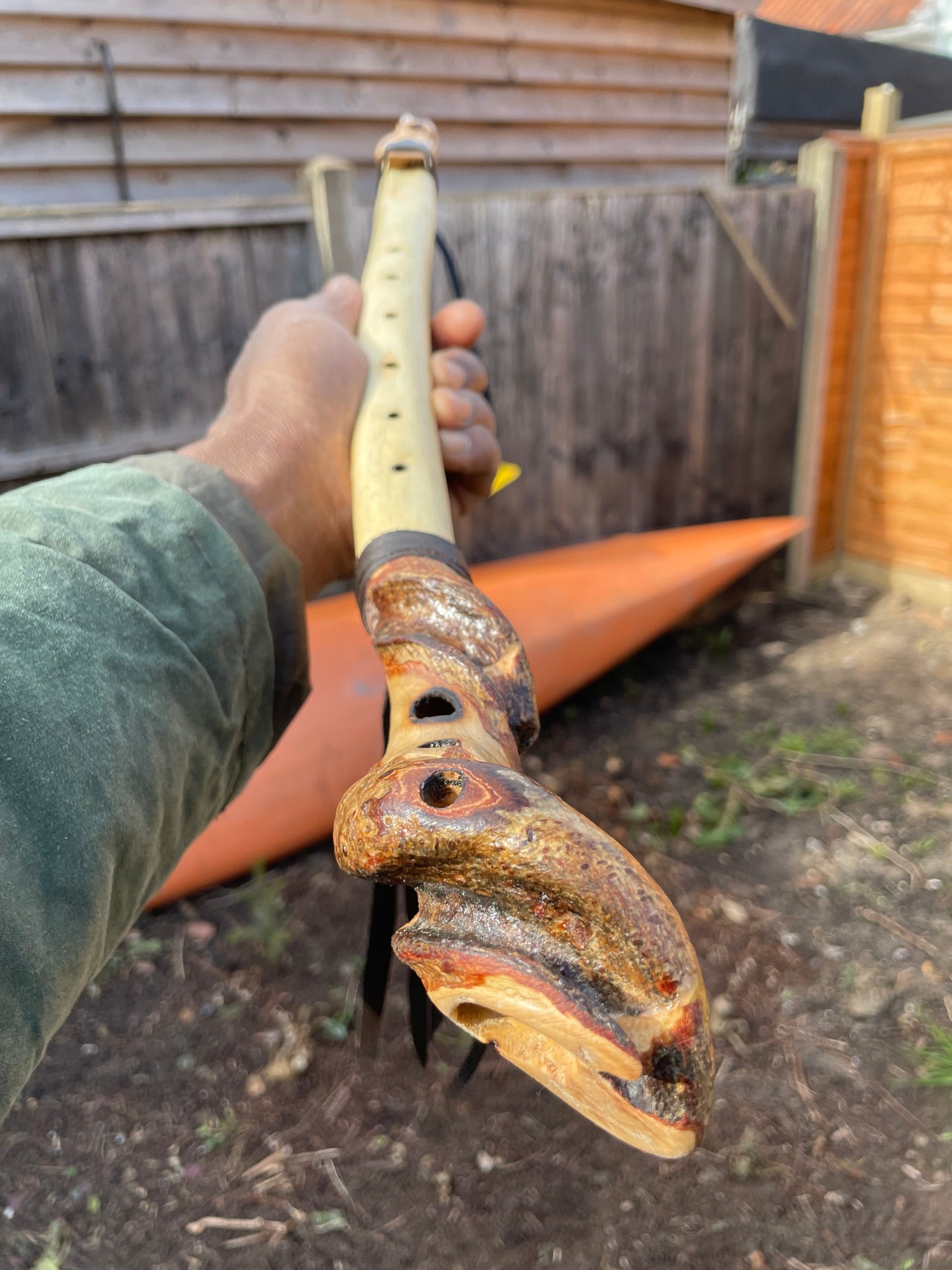 Available now! Handmade Native American Style Flute Twisted Honeysuckle Native Style Flute - In the key of F# 432hz