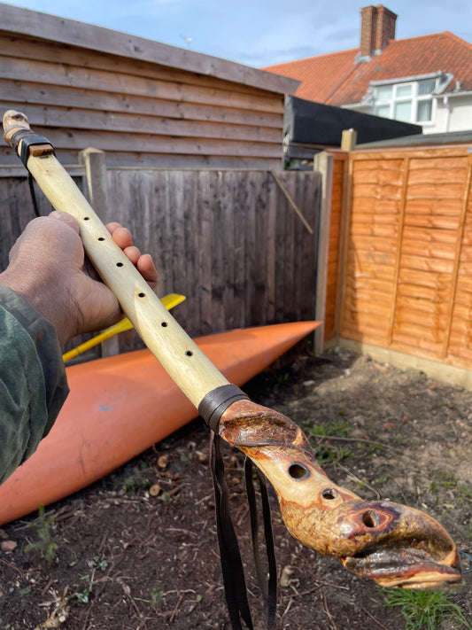 Available now! Handmade Native American Style Flute Twisted Honeysuckle Native Style Flute - In the key of F# 432hz