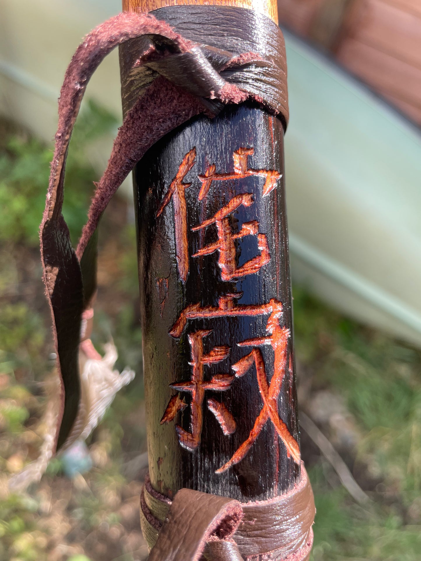 Drone Flute Walking Staff flute - In the key of A minor 432hz Custom Made to order item.
