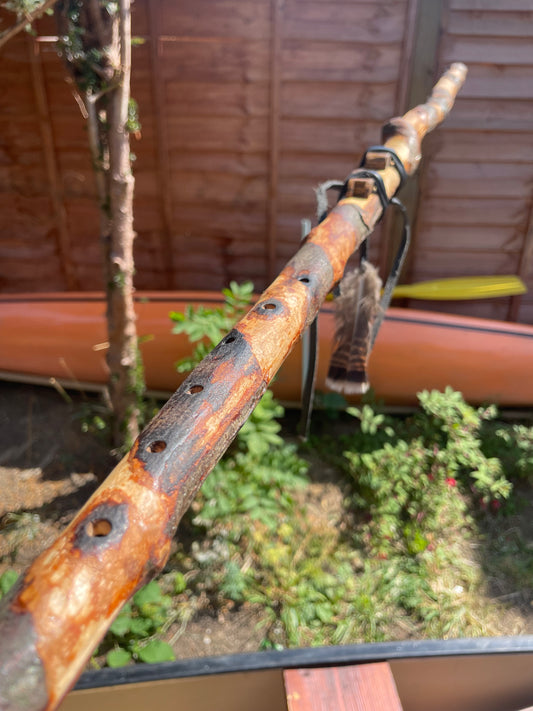 Honeysuckle - Walking Staff drone flute - In the key of F 432hz Available now item.