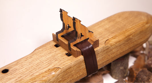 Handcrafted Oak & Ash Drone Flute in the Key of G 432Hz Available now!