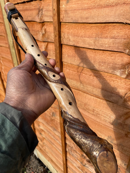 Available now - Handmade Native American Style Flute Twisted Honeysuckle Hazel- In the key of G 432hz