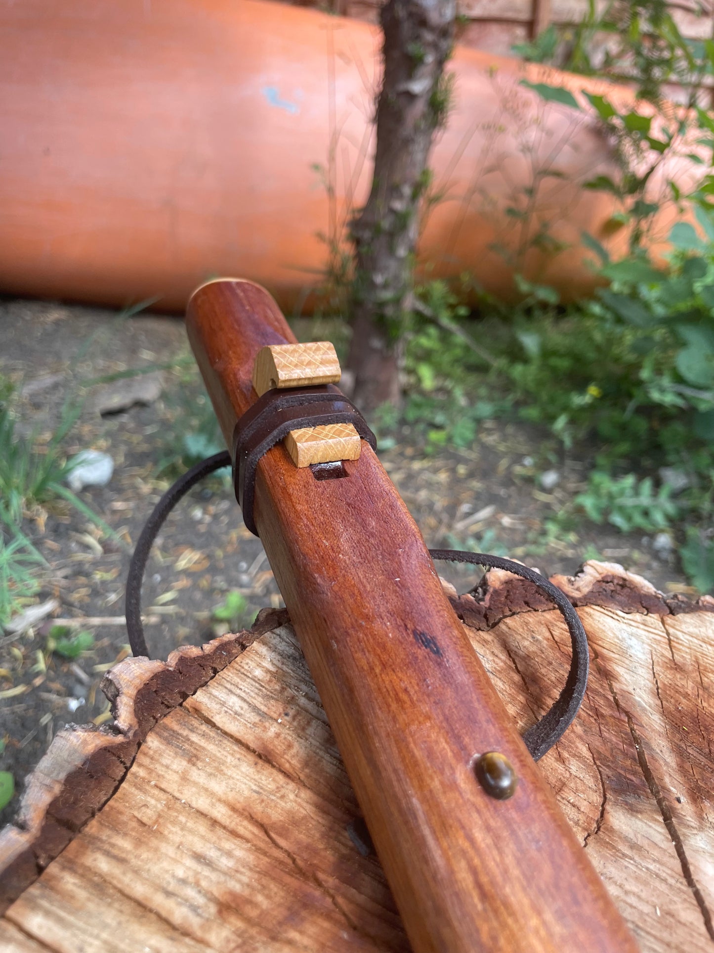 Native American Style Flute Mahogany Low C 432hz (Available now)