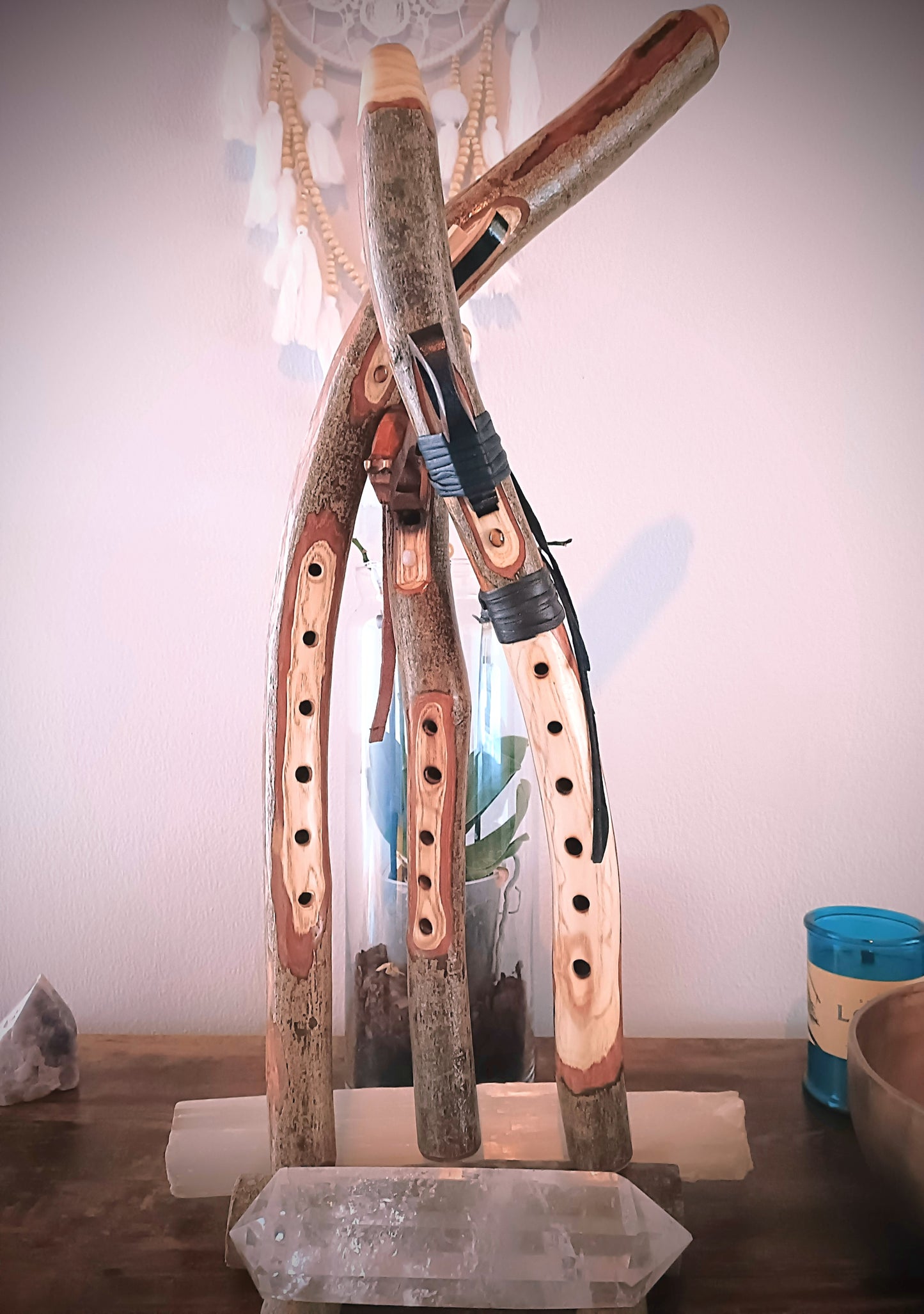 Custom made to order - Handmade Native American Style Branch Flute (Key of A)