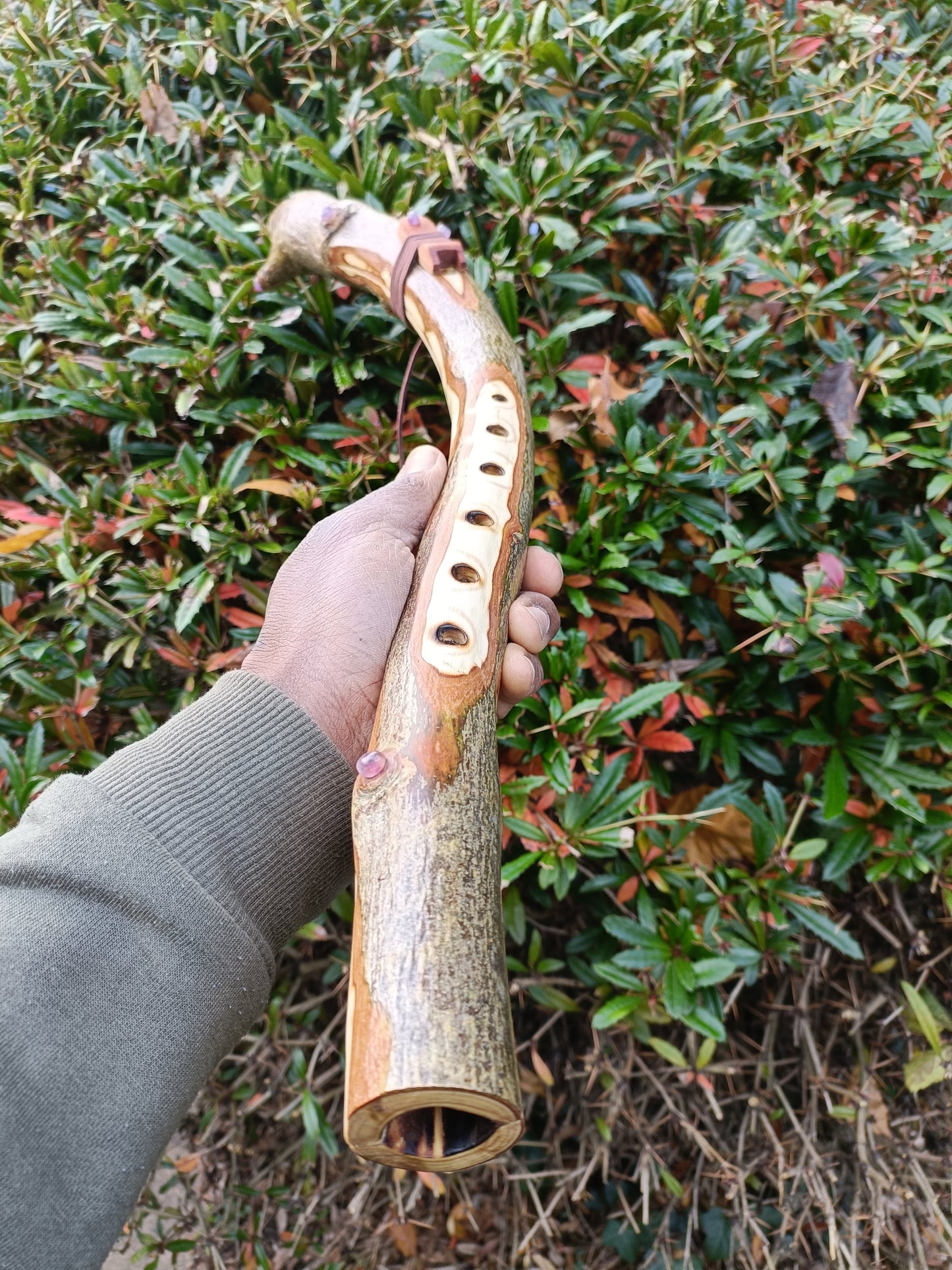 Custom made to order - Handmade Native American Style Branch Flute (Key of D)