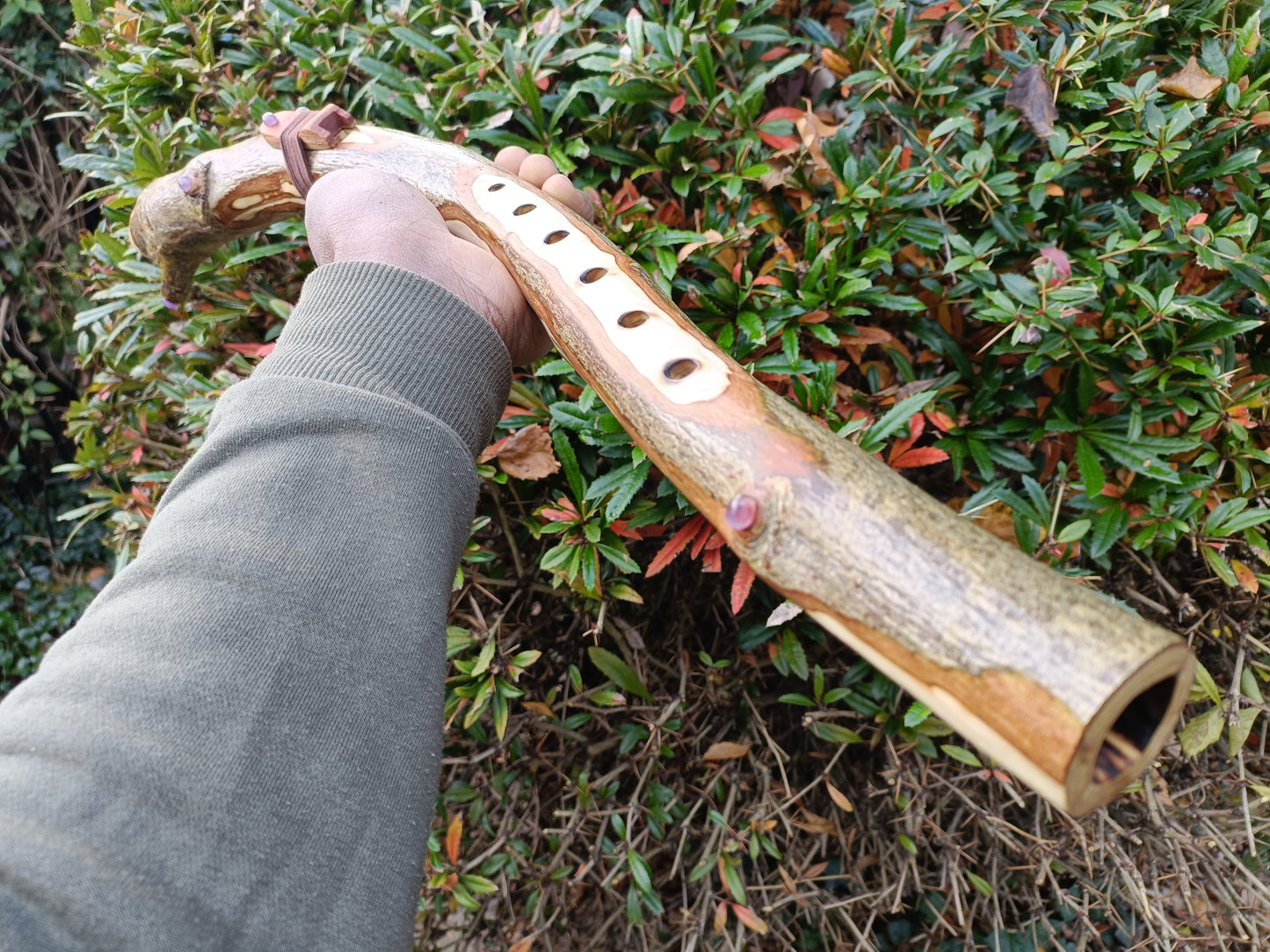 Custom made to order - Handmade Native American Style Branch Flute (Key of D)