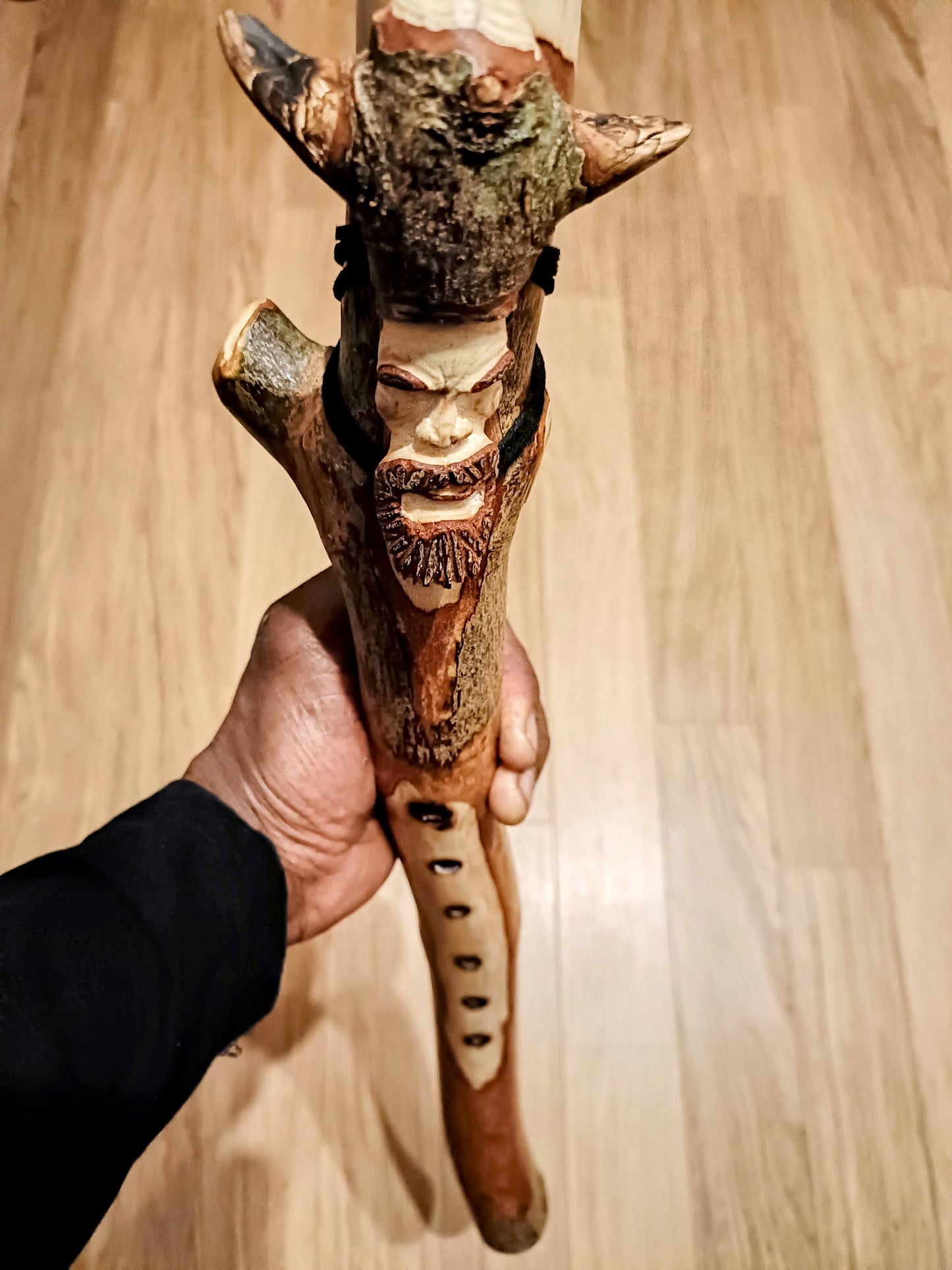 Custom made to order - Handmade Native American Style Branch Flute (Key of Low C)