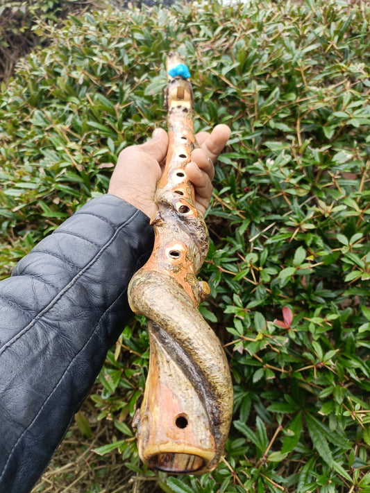 Custom made to order - Handmade Native American Style Branch Flute (Key of G)