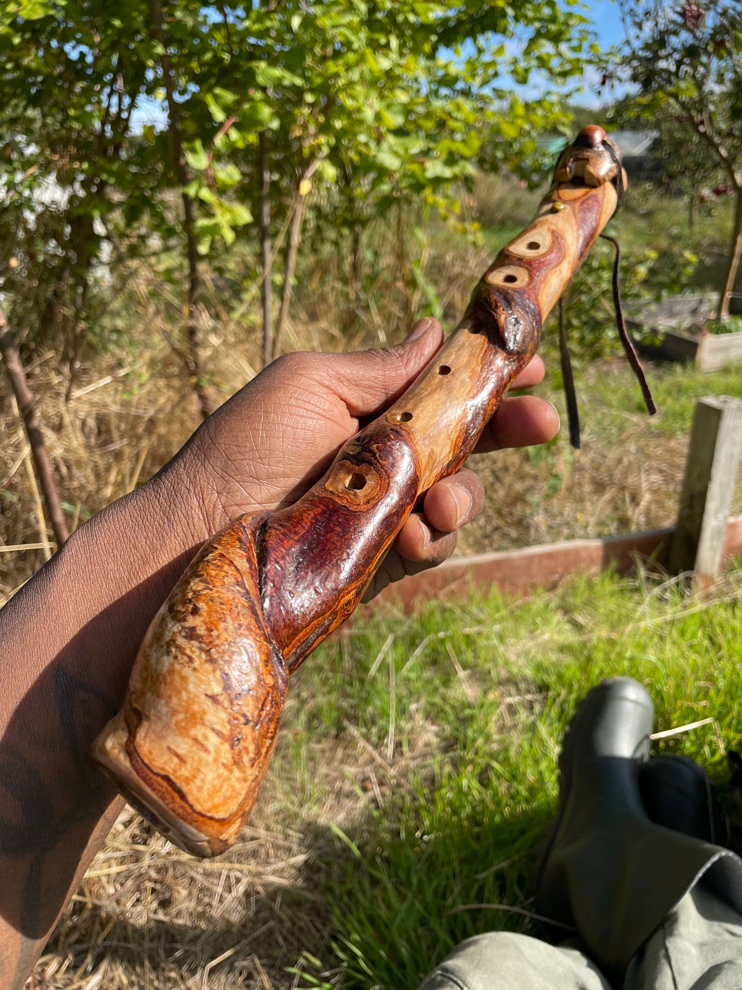 Custom made to order - Handmade Native American Style Branch Flute (Key of A)