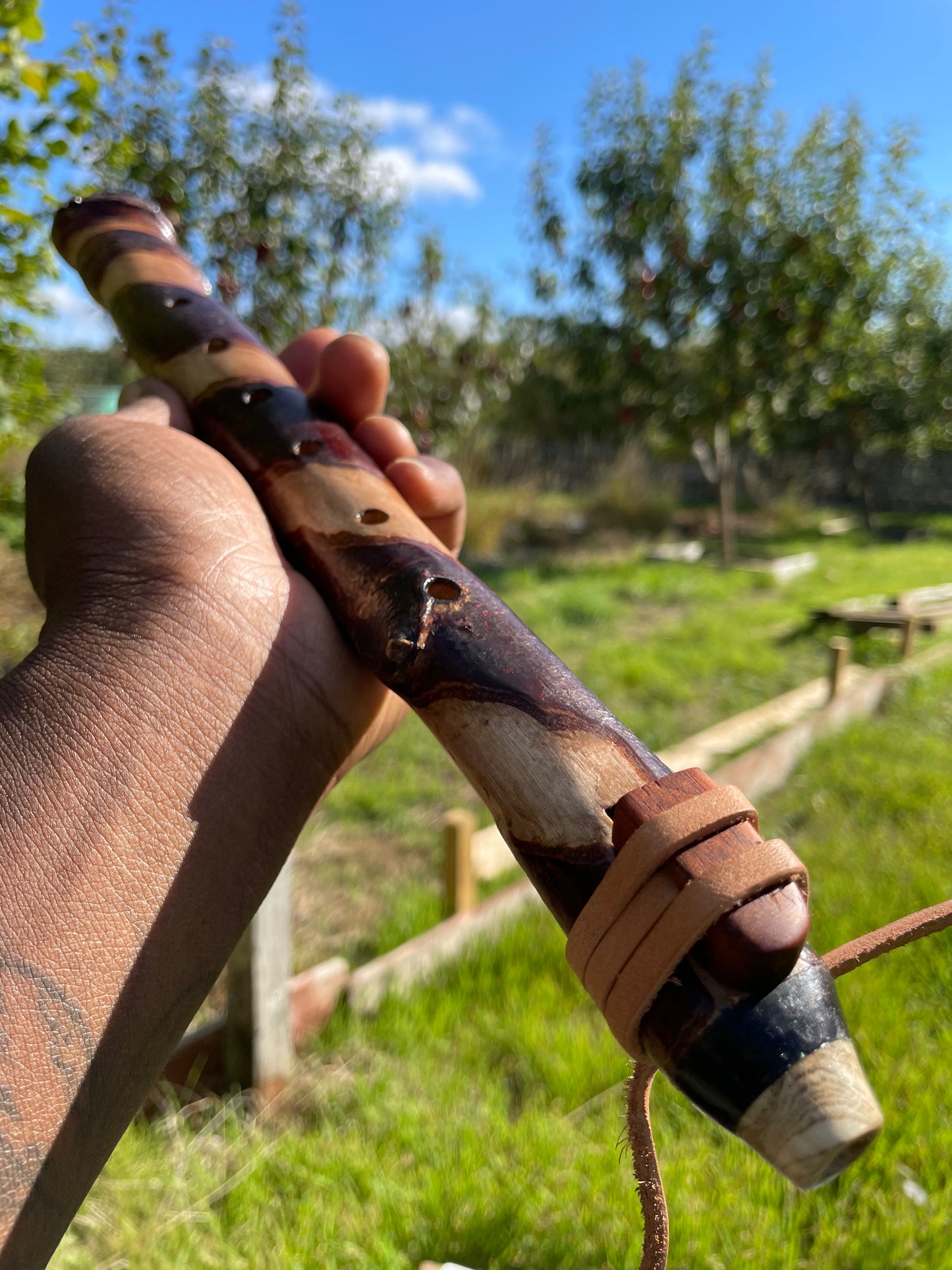 Custom made to order - Handmade Native American Style Branch Flute (Key of A)