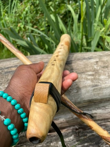 Native Style Flute Key of G# 432hz Ashwood (Branch Flute) Available now!
