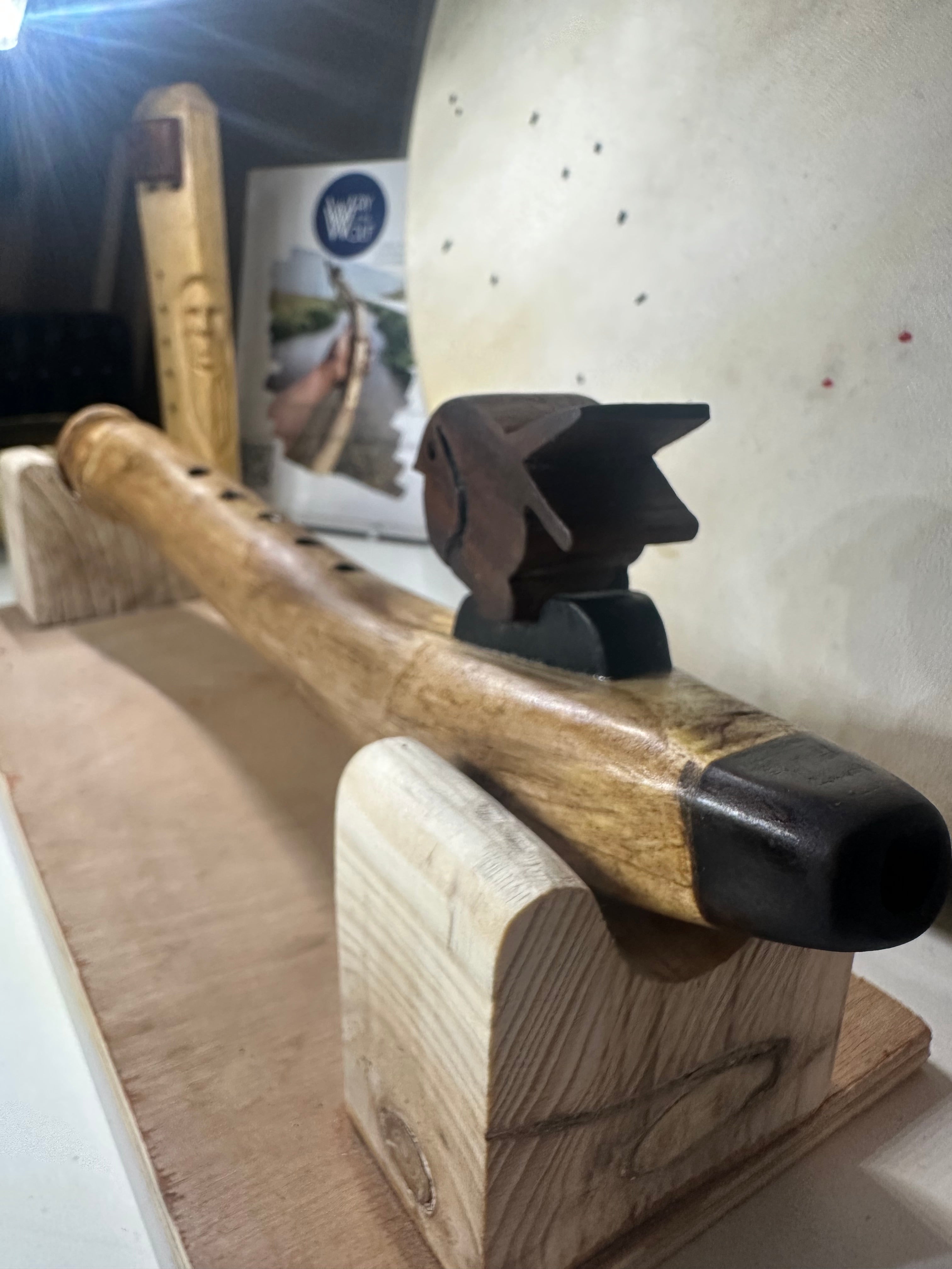 Custom made to order - Handmade Native American Style Branch Flute (Key of B)