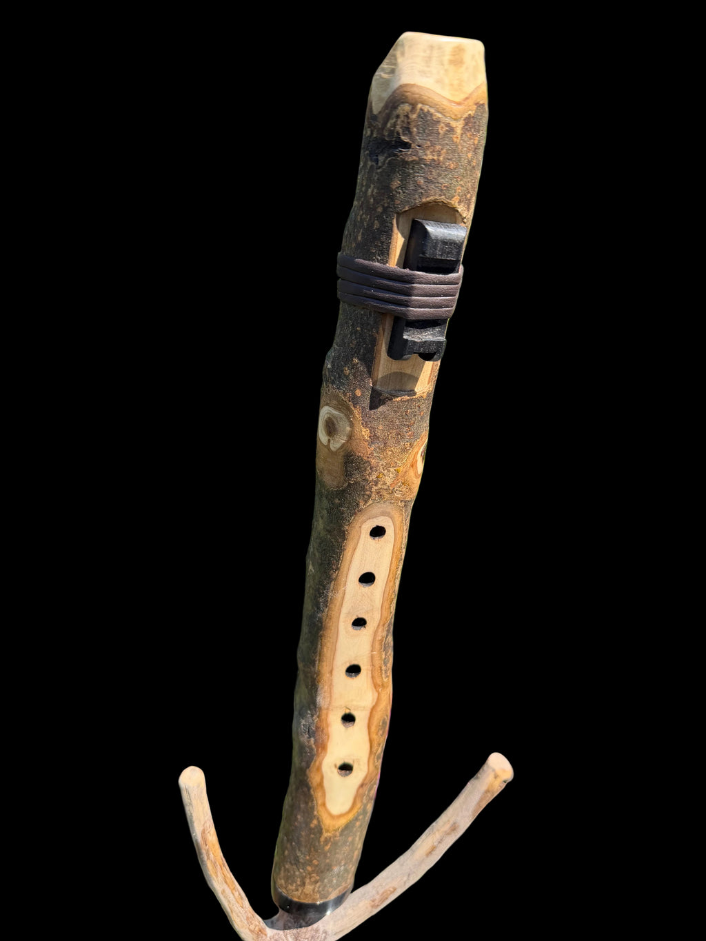 Custom signature Native American Style Flute Holly & Bog Oak Am 432hz (Available now)