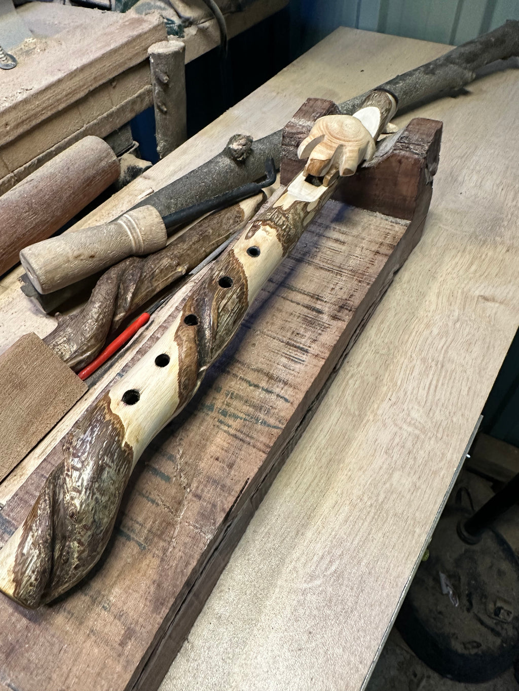 Custom made to order - Native AmericanStyle Pocket Flute - Key of G/F/D