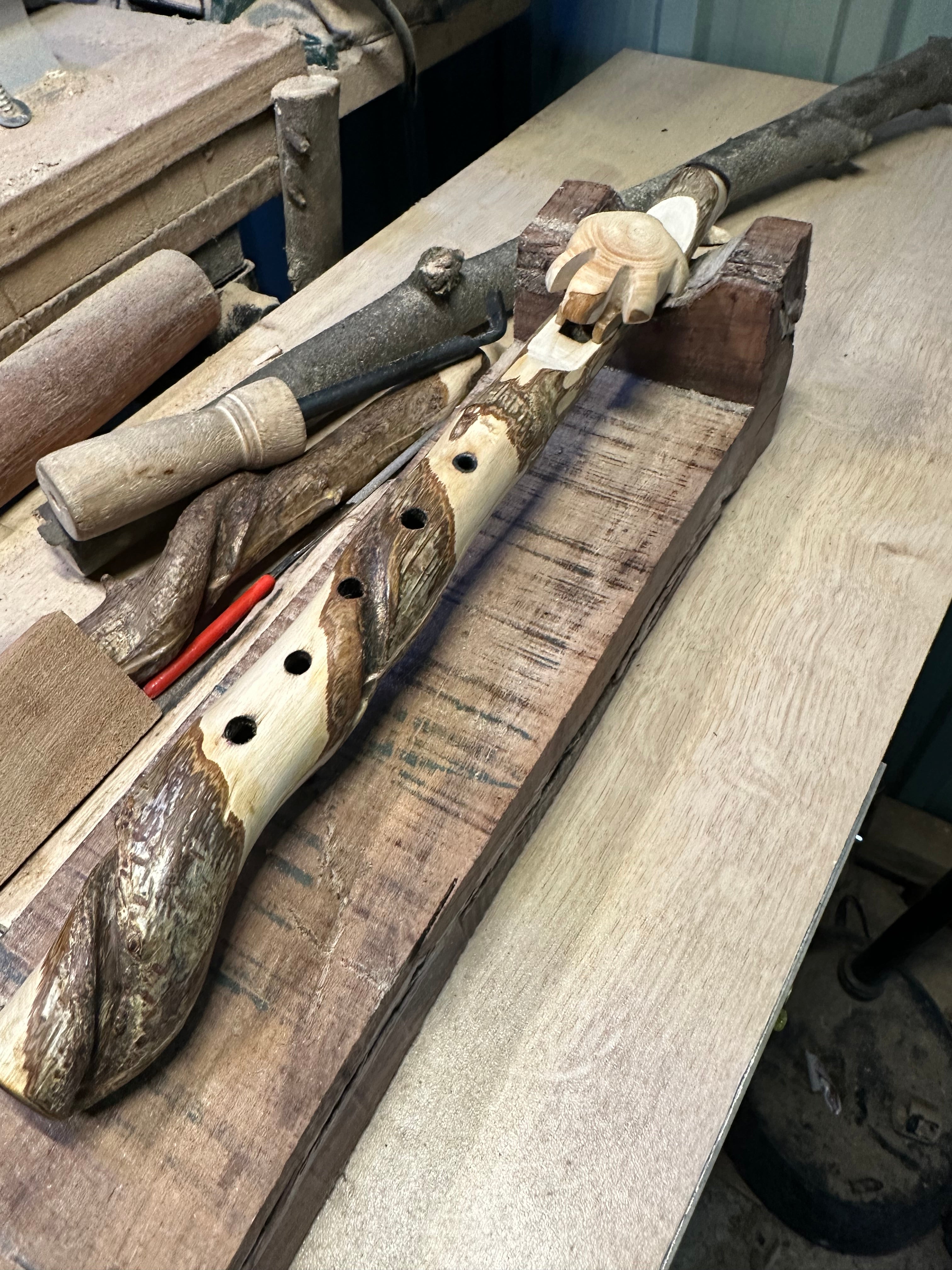 Custom made to order - Native AmericanStyle Pocket Flute - Key of G/F/D