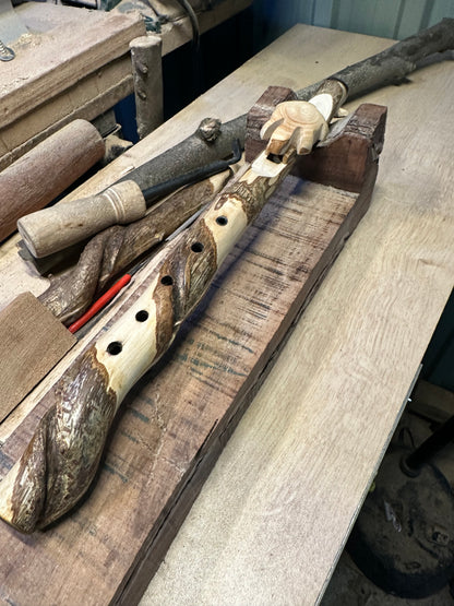 Custom made to order - Native American Style Pocket Flute - Key of G/F/D