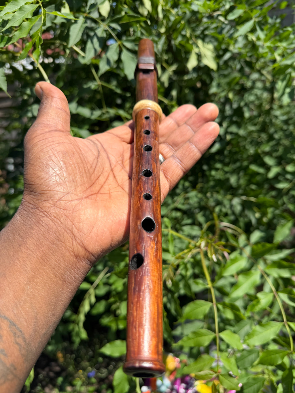 Custom Handcrafted  hybrid Soprano 8 holed Flute (Key of C 440hz) made to order