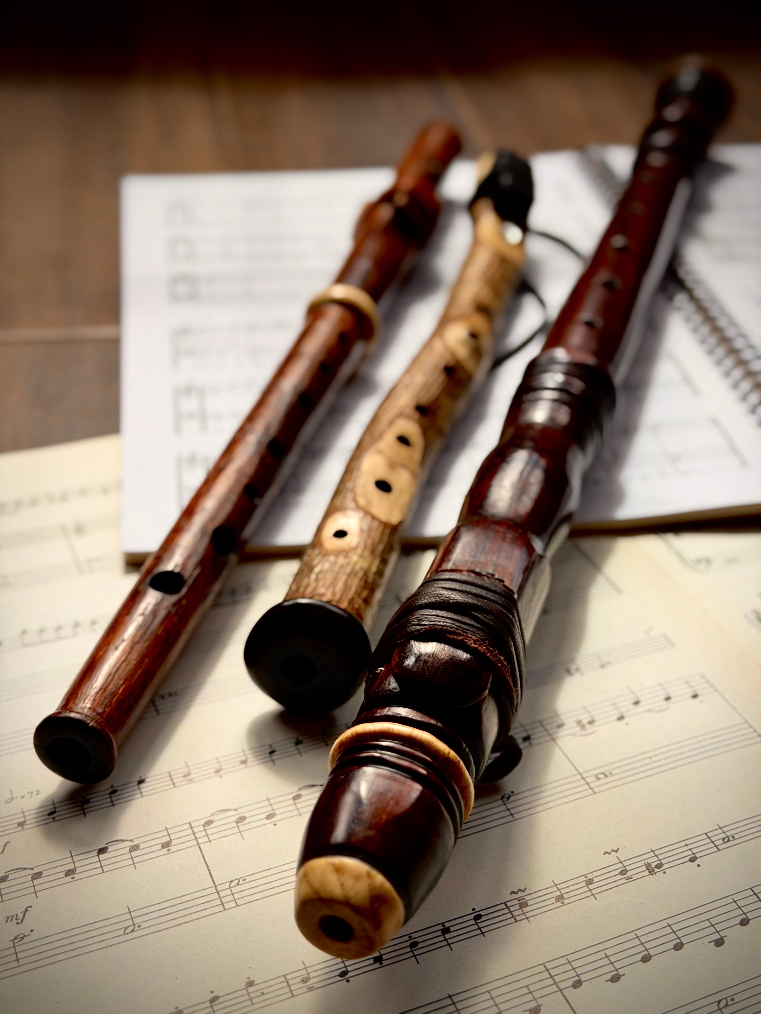 Custom Handcrafted  hybrid Soprano 8 holed Flute (Key of C 440hz) made to order