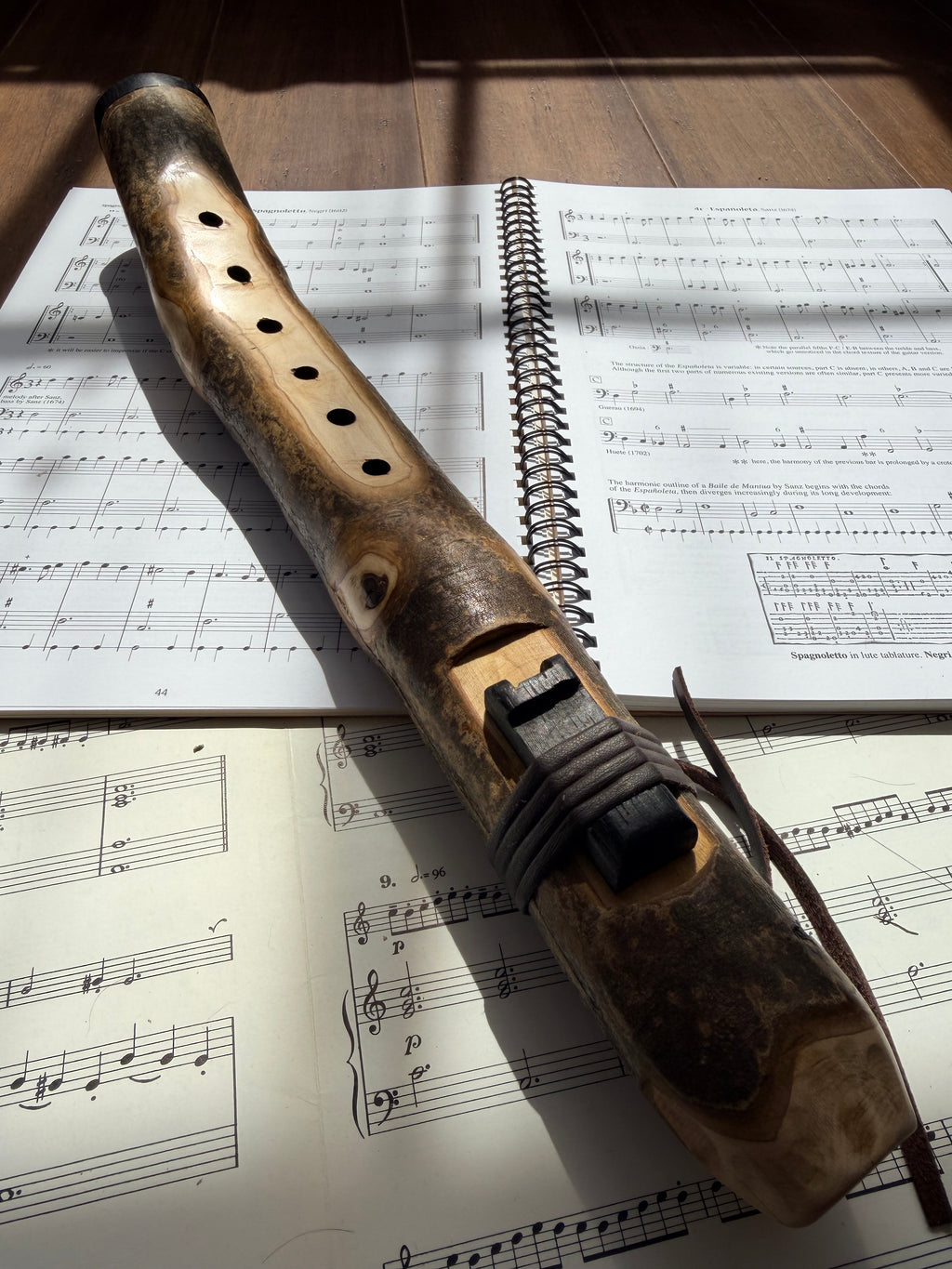 Custom signature Native American Style Flute Holly & Bog Oak Am 432hz (Available now)