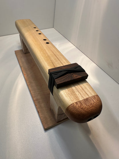 Native American Style Drone Flute Tulip wood & Mahogany Am 432hz (Available now)