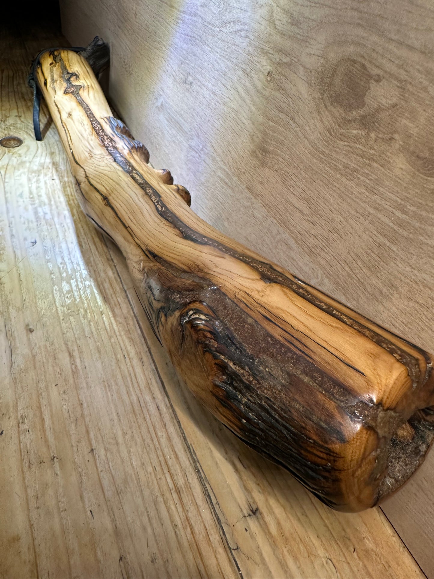 Native Style Branch Flute Key of E 432hz English Oak. Available now!