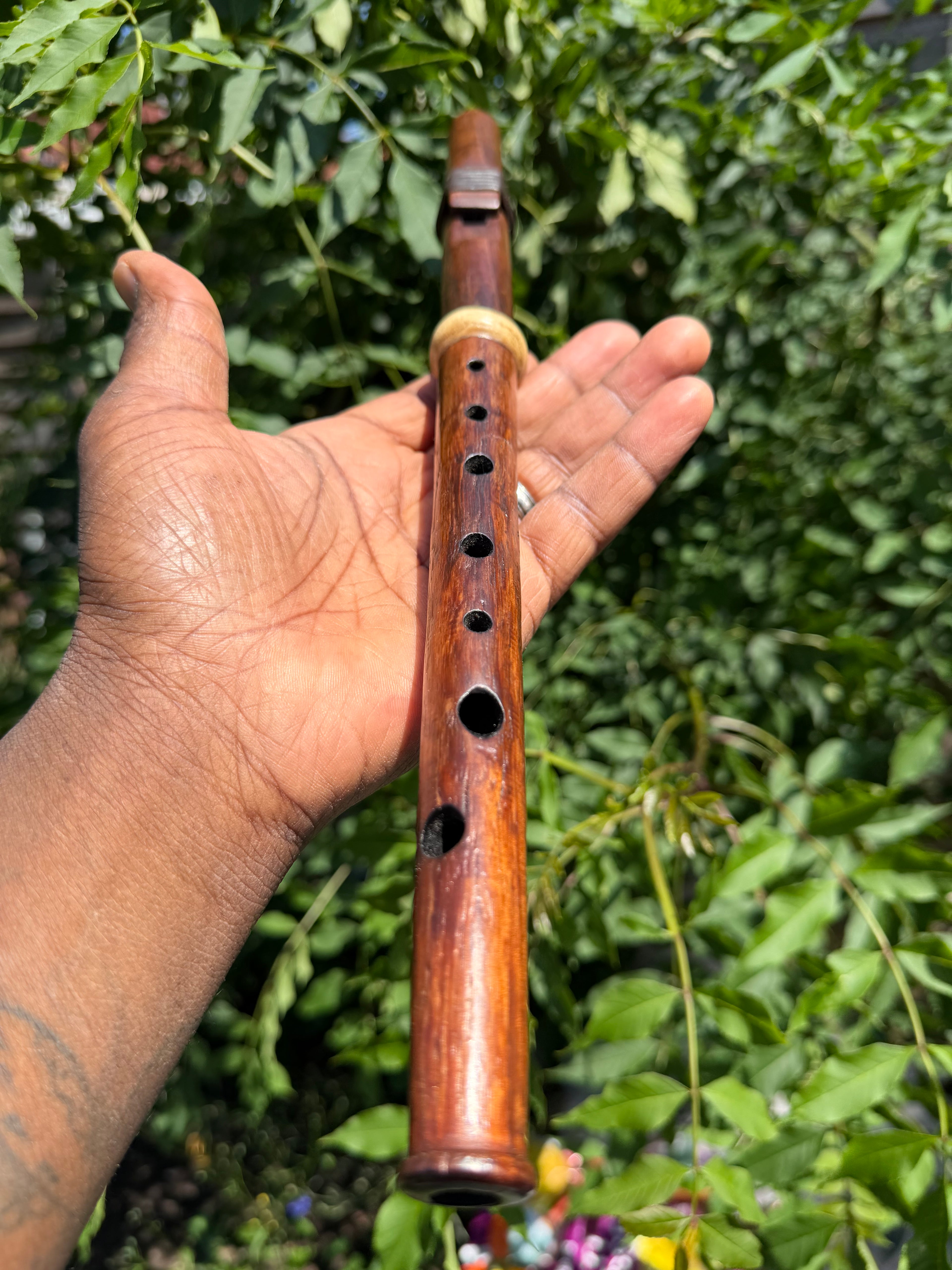 Custom Handcrafted  hybrid Soprano 8 holed Flute (Key of C 440hz) made to order