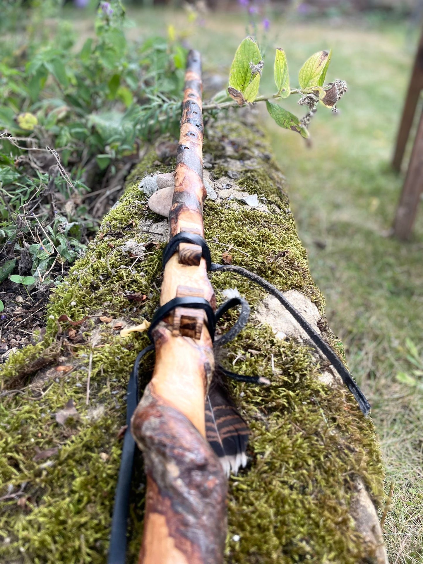 Honeysuckle - Walking Staff drone flute - In the key of F 432hz Available now item.