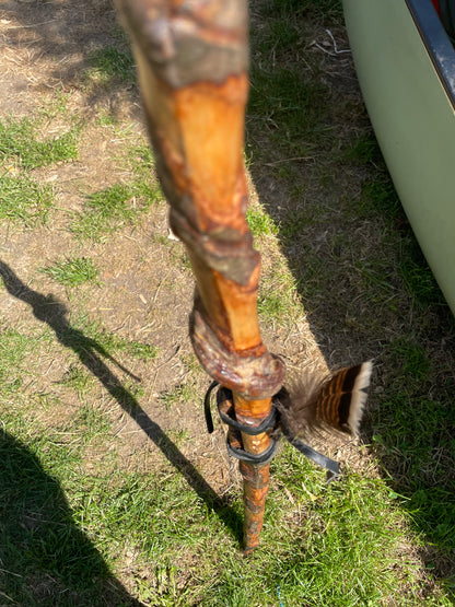Honeysuckle - Walking Staff drone flute - In the key of F 432hz Available now item.