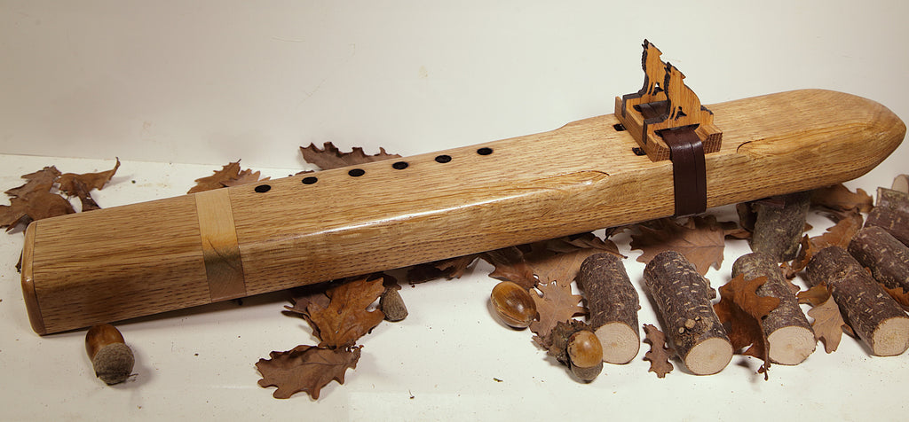 Handcrafted Oak & Ash Drone Flute in the Key of G 432Hz Available now!