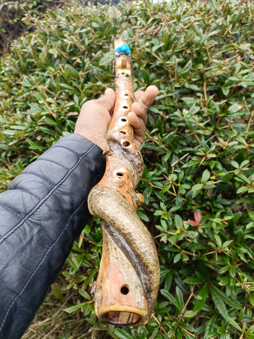 Custom made to order - Handmade Native American Style Branch Flute (Key of G)