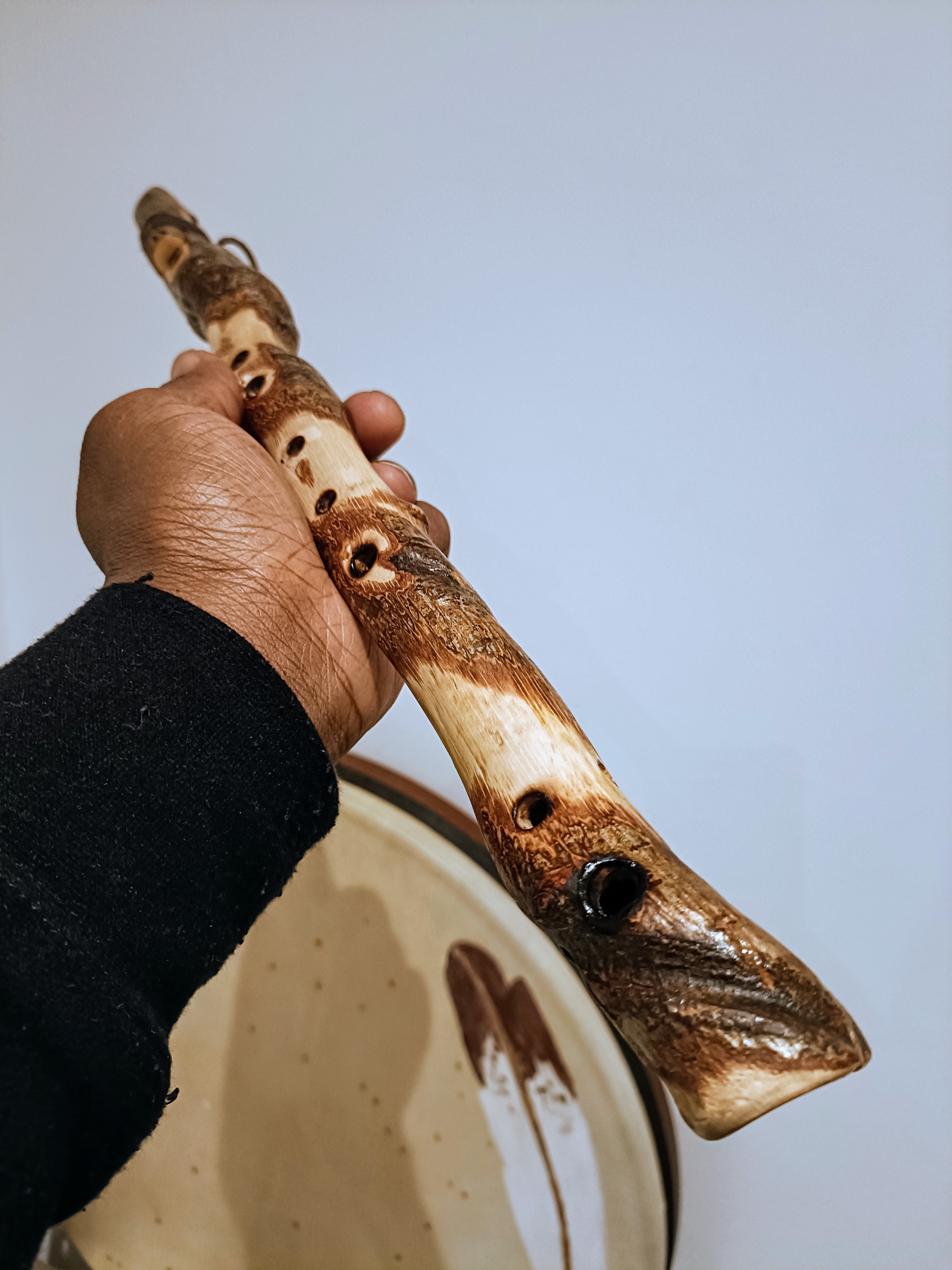 Custom made to order - Handmade Native American Style Branch Flute (Key of B)