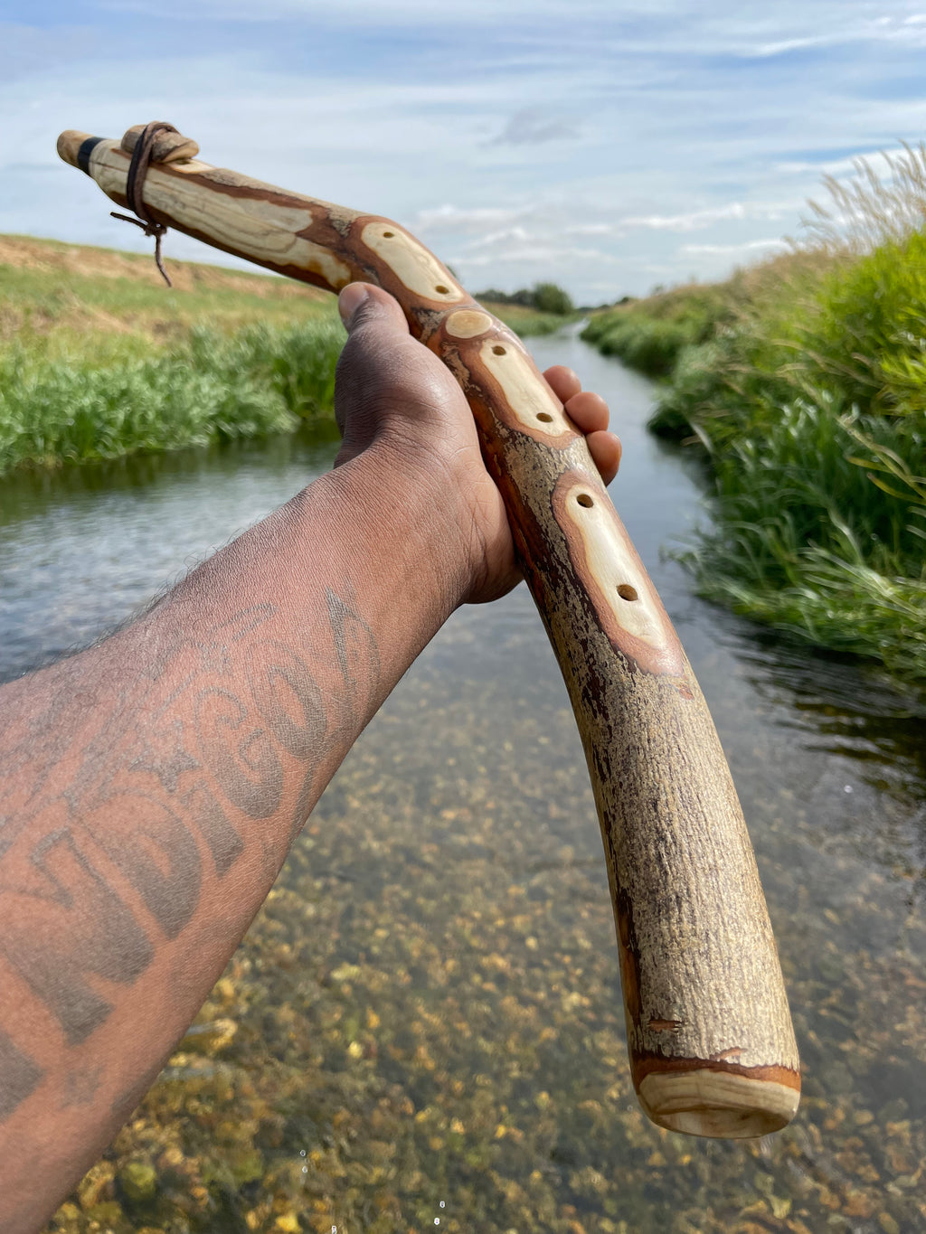 Custom made to order - Handmade Native American Style Branch Flute (Key of D)