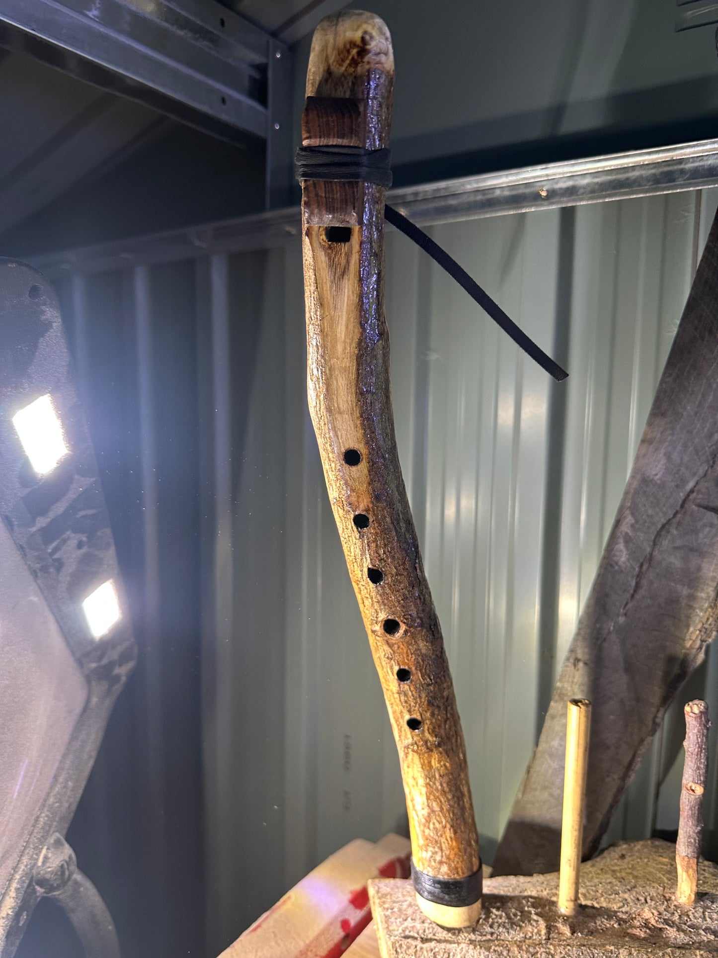 Custom made to order - Handmade Native American Style Branch Flute (Key of A)