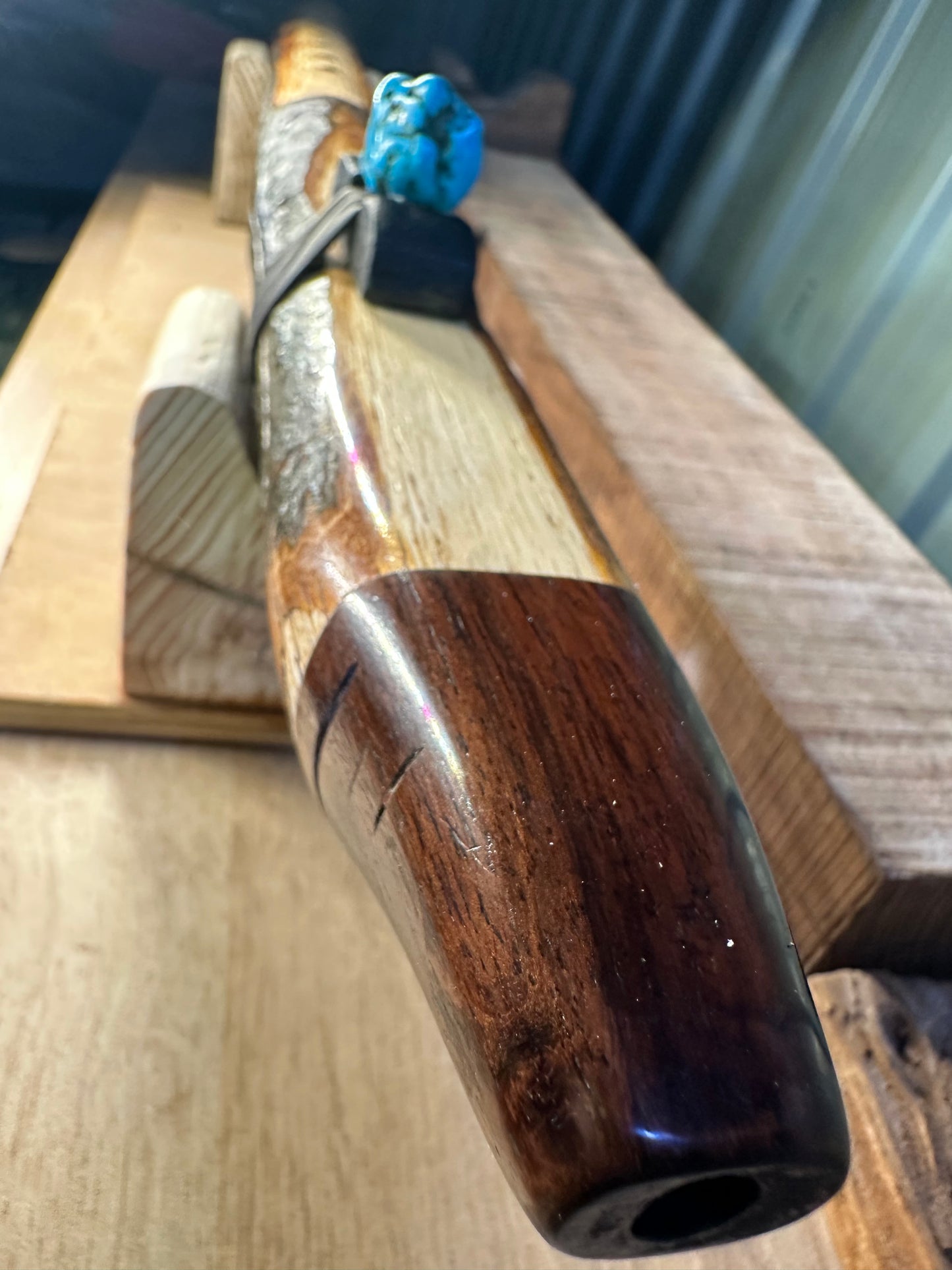 Native Style Branch Flute Key of E 432hz English Oak. Available now!