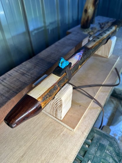 Native Style Branch Flute Key of E 432hz English Oak. Available now!