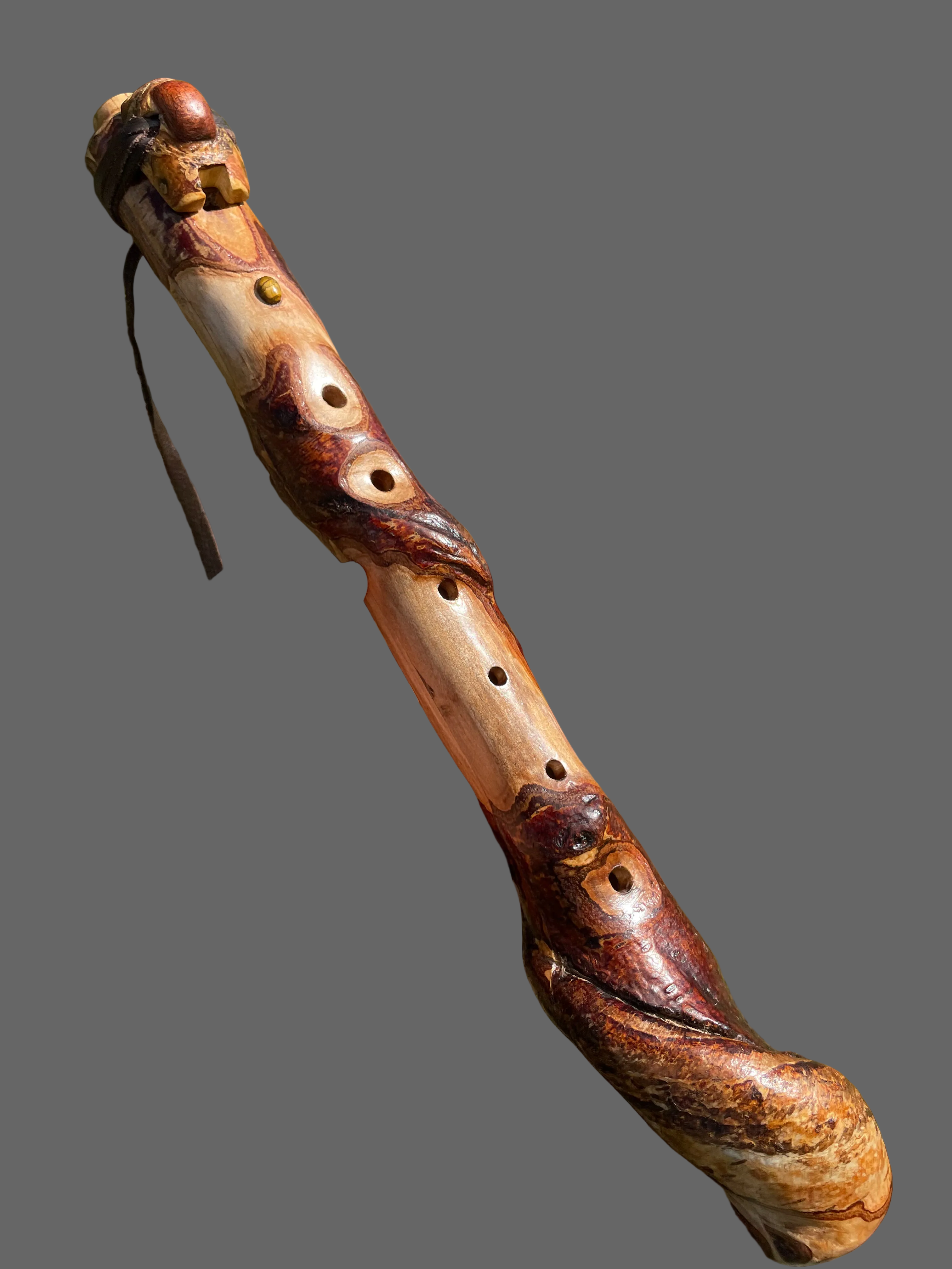 Custom made to order - Handmade Native American Style Branch Flute (Key of A)
