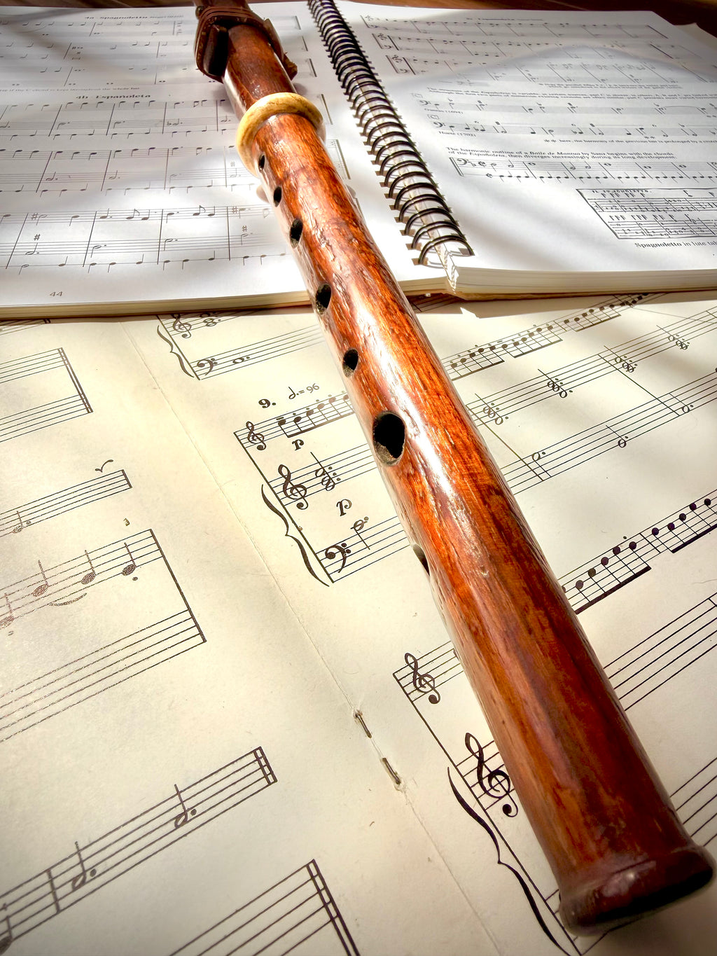 Custom Handcrafted  hybrid Soprano 8 holed Flute (Key of C 440hz) made to order