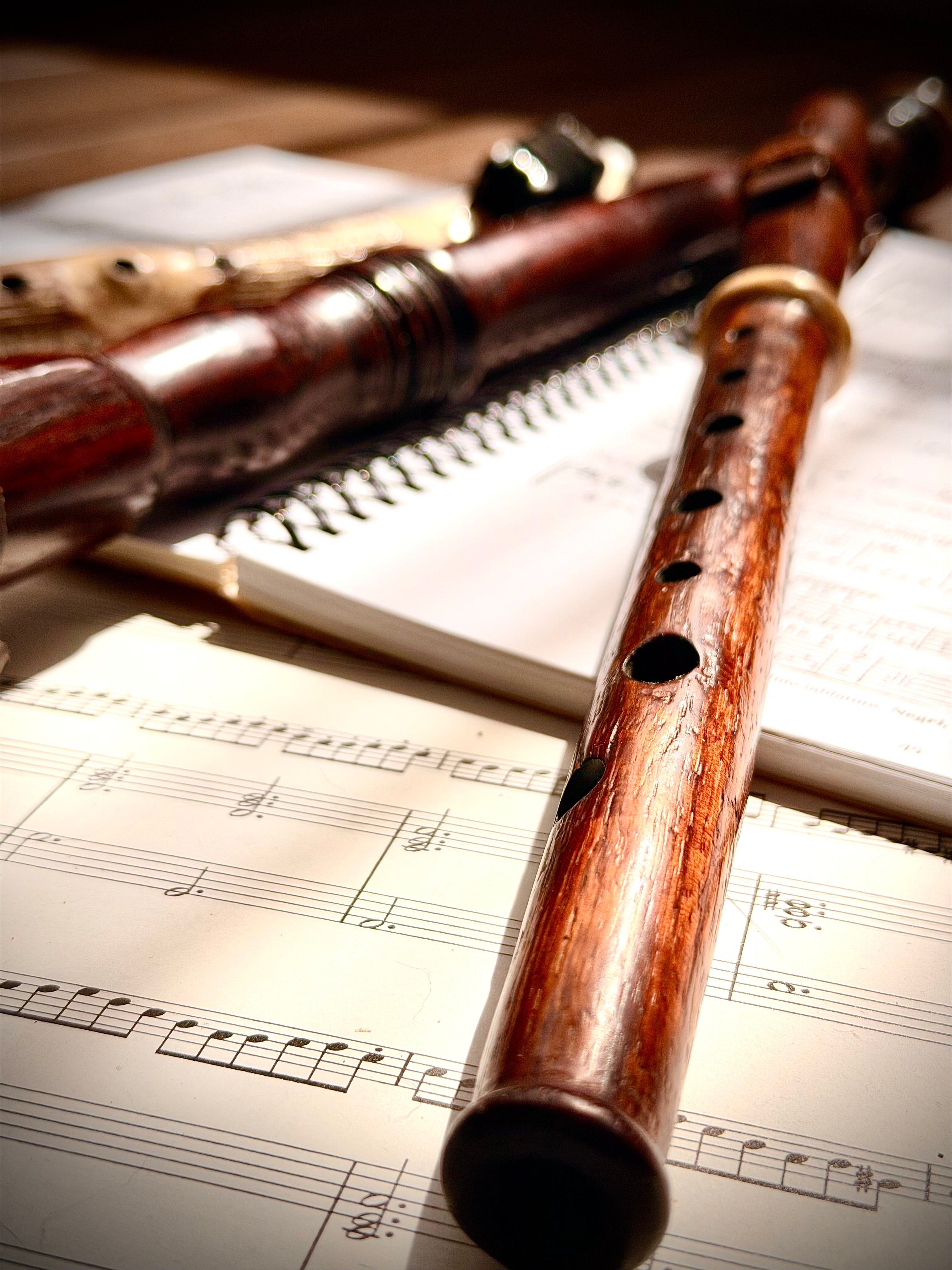 Custom Handcrafted  hybrid Soprano 8 holed Flute (Key of C 440hz) made to order