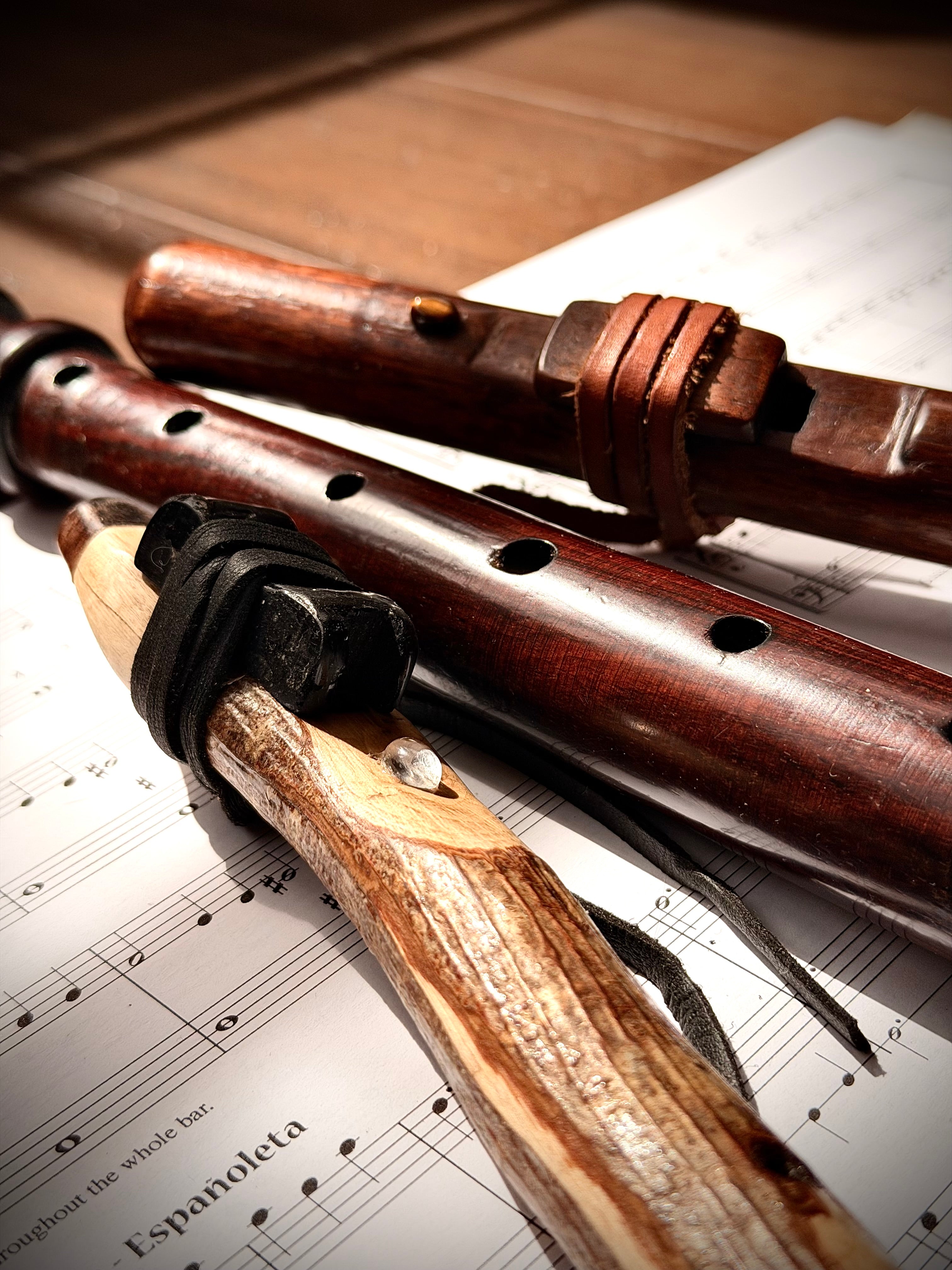 Custom Handcrafted  hybrid Soprano 8 holed Flute (Key of C 440hz) made to order