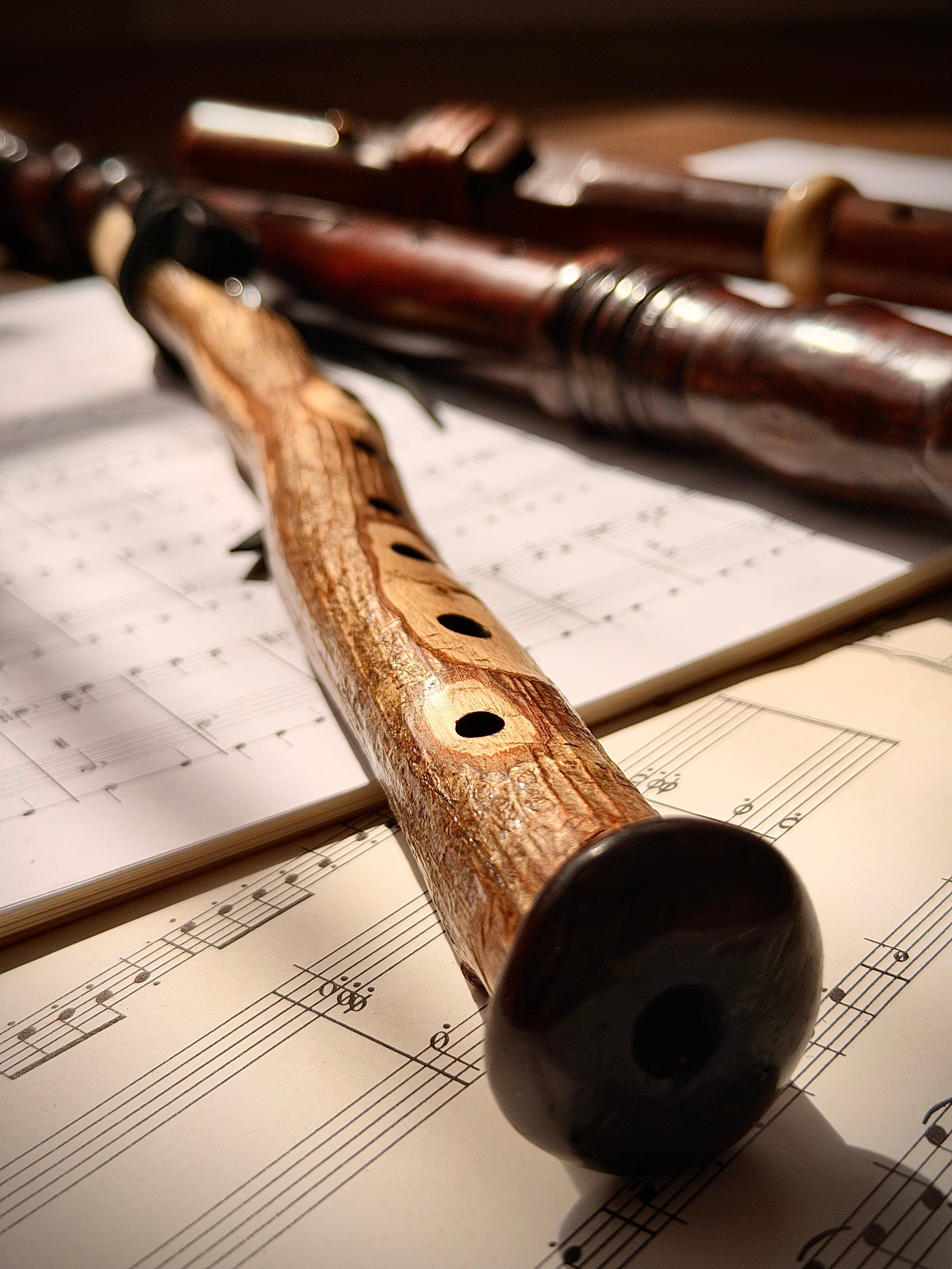 Custom Handcrafted  hybrid Soprano 8 holed Flute (Key of C 440hz) made to order