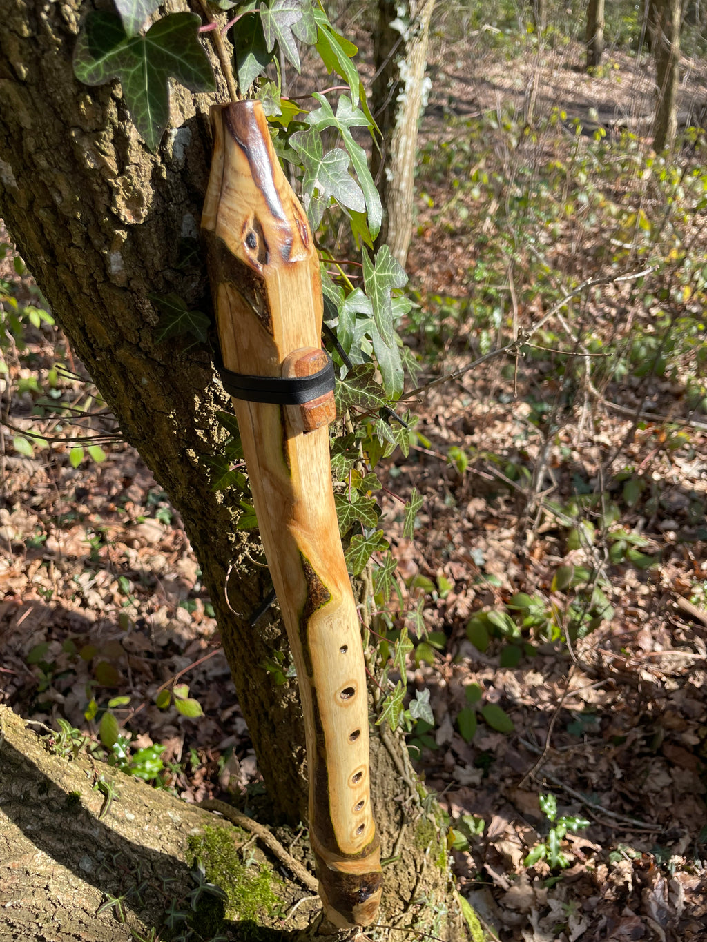 Custom hand carved Branch Flute - Key of choice