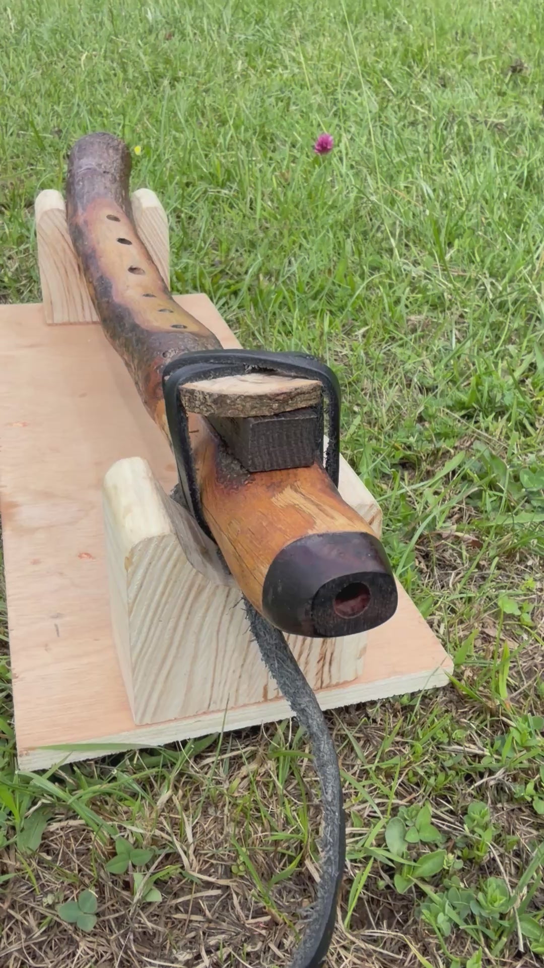 Native American Style branch Flute Oak Am 432hz (Available now)