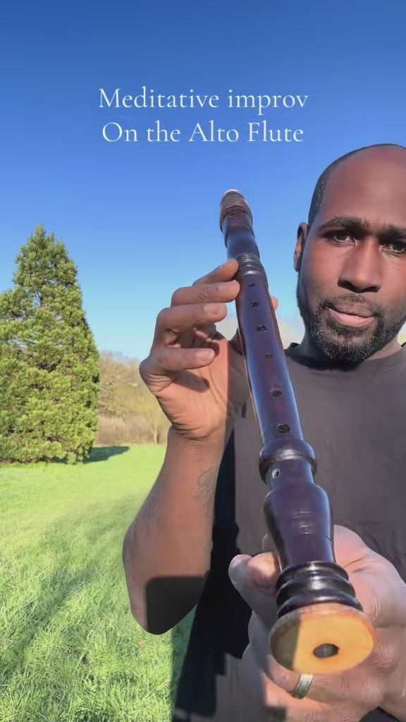 Signature hybrid Alto 8 holed Recorder flute(Key of F 440hz) made byto order