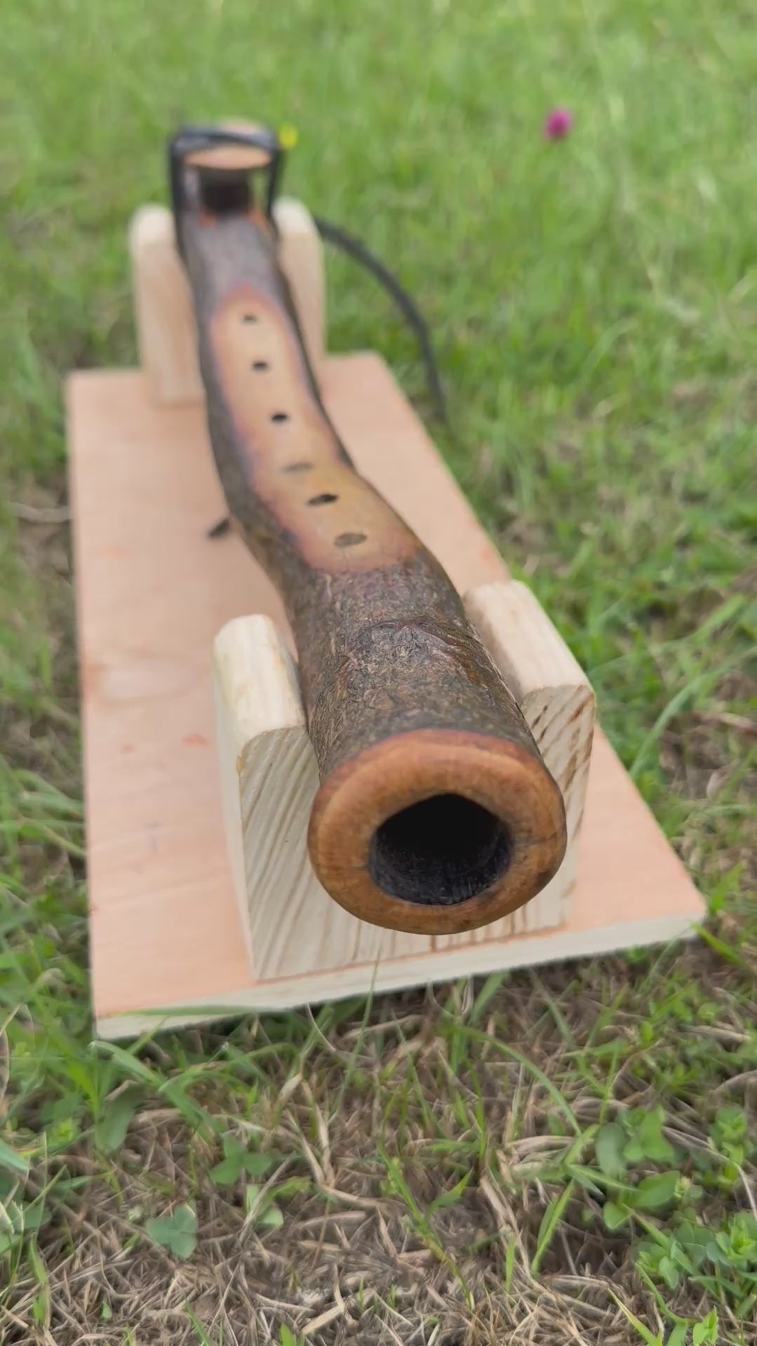 Native American Style branch Flute Oak Am 432hz (Available now)
