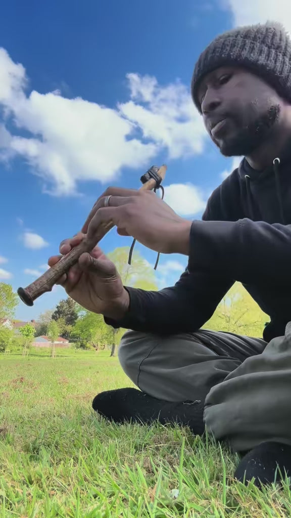Custom Handcrafted  hybrid Soprano 8 holed Flute (Key of C 440hz) made to order