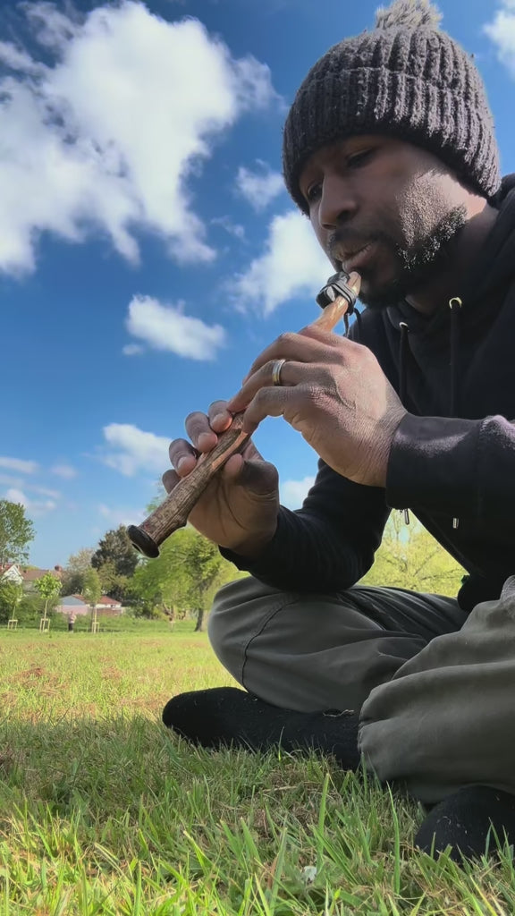 Custom Handcrafted  hybrid Soprano 8 holed Flute (Key of C 440hz) made to order