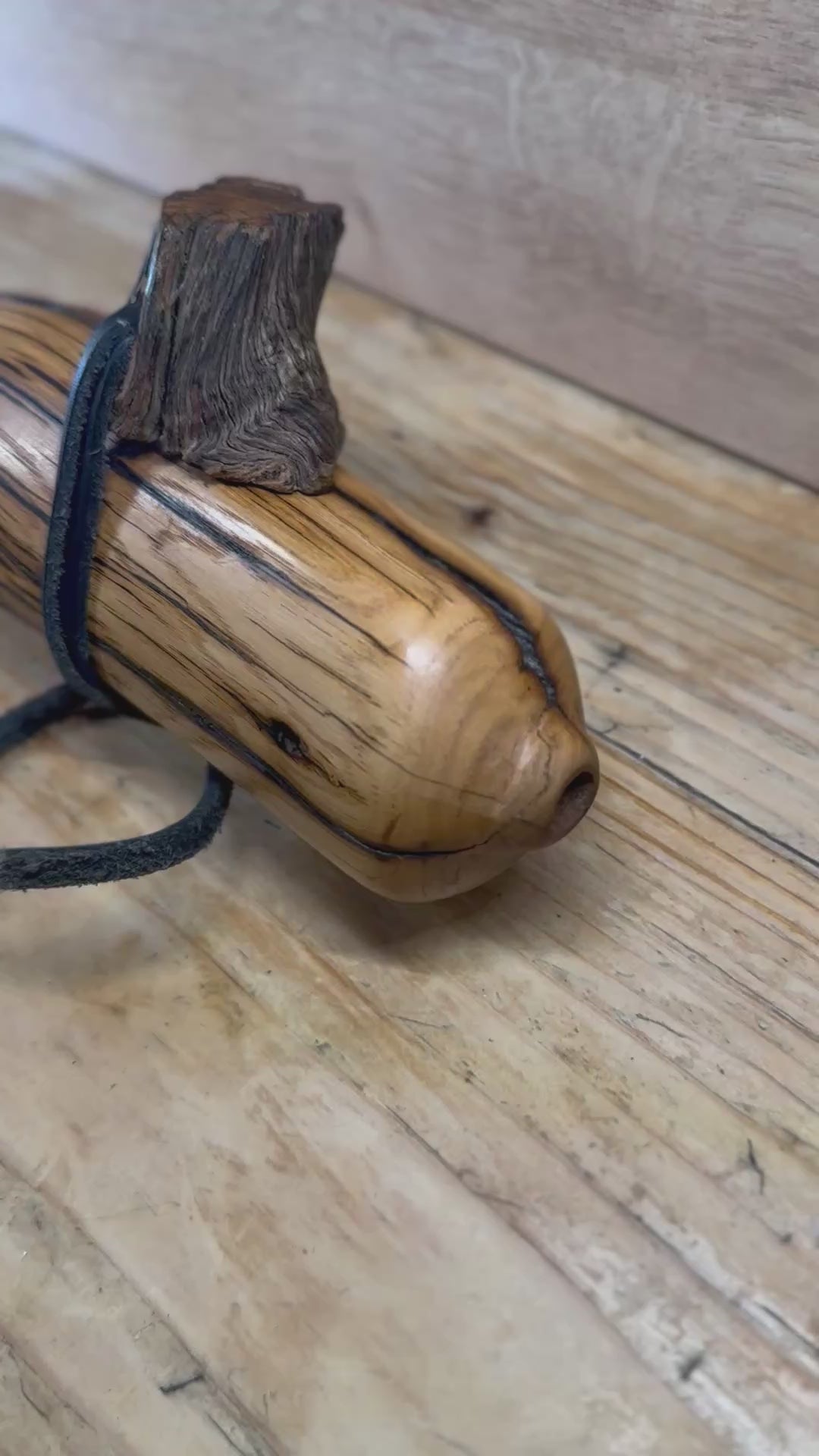 Native Style Branch Flute Key of E 432hz English Oak. Available now!