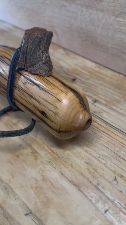 Native Style Branch Flute Key of E 432hz English Oak. Available now!