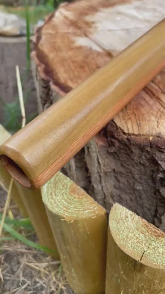 Native American Style Flute Tulip Wood and Red Grandis E 432hz (Available now)